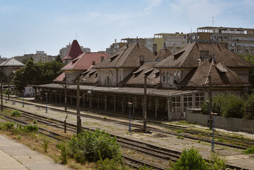train station in the city