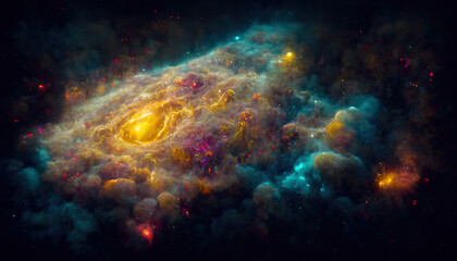 Obraz na płótnie Canvas visualization of outer space