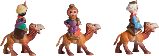 Wise men from the east to camel