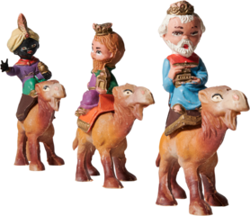 Wise men from the east to camel