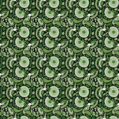 Seamless pattern with abstract ornament. Vector illustration for surface design. 