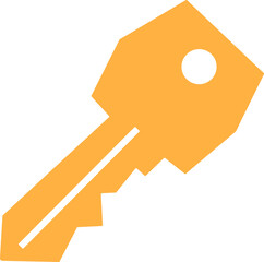png golden key icon isolated 