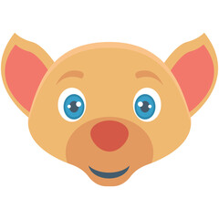 Golden Retriever Colored Vector Icon