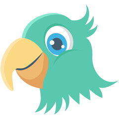 Parrot Colored Vector Icon