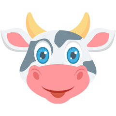 Cow Colored Vector Icon