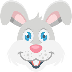 Rabbit Colored Vector Icon