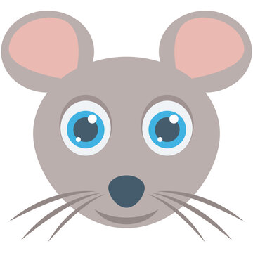 Rat Colored Vector Icon
