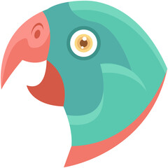 Parrot Colored Vector Icon