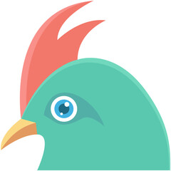 Parrot Colored Vector Icon