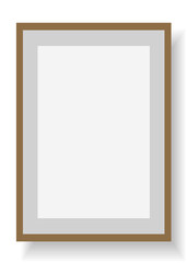 Frame mockup. PNG with shadow and transparent background