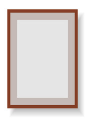 Frame mockup. PNG with shadow and transparent background
