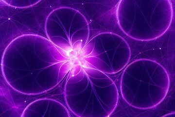 Hightech abstract particle fractal background illustration