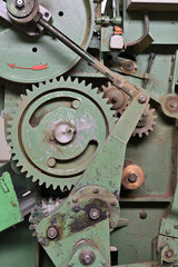 machine gears industry objects detail