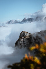 fog in the mountains
