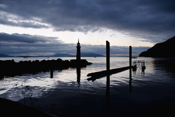 Sunset at Taylor Shellfish Farm Chuckanut Drive Washington