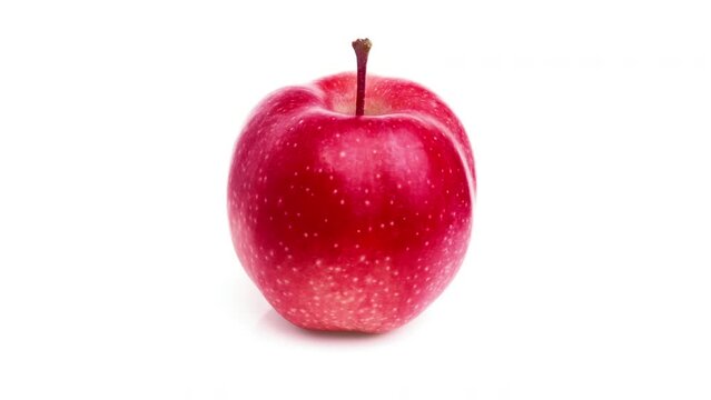 red apple isolated on white background