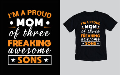 Mothers day love mom typography t-shirt design