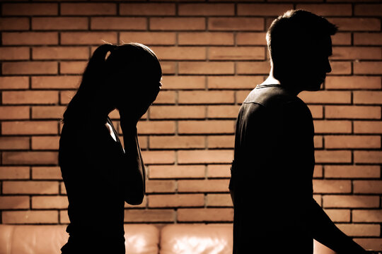 Couple relationship breakup after argument disagreement. People relationship difficulties, cheating  
