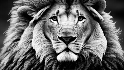 Black and White Lion #3