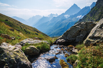 mountain river in the mountains