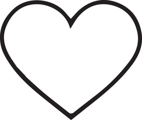Heart, Symbol of Love and Valentine's Day. Icon Isolated 