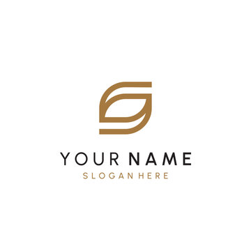 beautiful luxury letter S monogram in infinity shape, elegant circular letter SS and S logo template