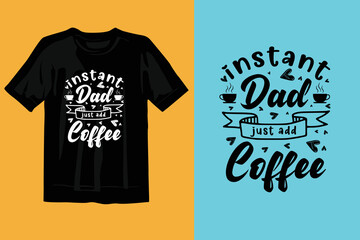 typography coffee t-shirt design,