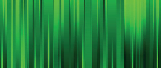 Green abstract background with geometric shapes and light lines. Green lines in futuristic banner. Nature concept. Banner for headers, websites, social networks