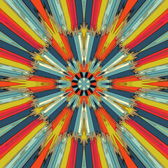 Abstract kaleidoscope background. Beautiful kaleidoscope seamless pattern. Multicolor mosaic texture. Seamless kaleidoscope texture. Unique kaleidoscope design