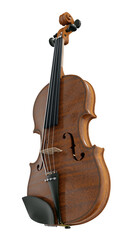 Naklejka premium classical violin on a white background. 3d rendering.