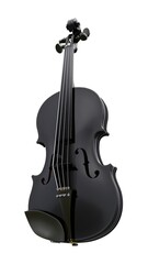 Naklejka premium classical violin on a white background. 3d rendering.