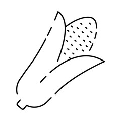 Line Holiday Thanksgiving Day Icon. Autumn Seasonal Holiday Modern Line Icon for Web and Mobile. Thanksgiving Dinner Food sign Icon. Sweetcorn