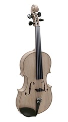 Fototapeta premium Brown classical violin on a white background. 3d rendering.