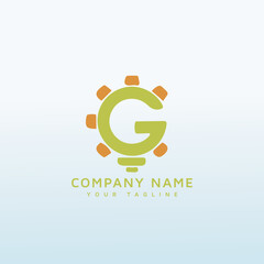 Green eCommerce store vector logo