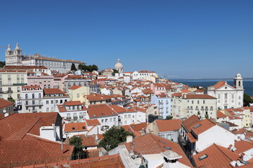 view on the churches in Lisbon 