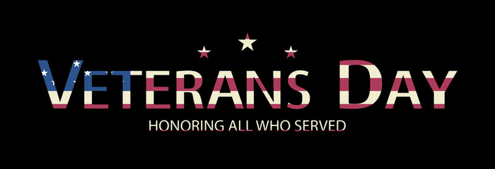 Obraz premium Veterans Day, a national holiday of the United States of America.