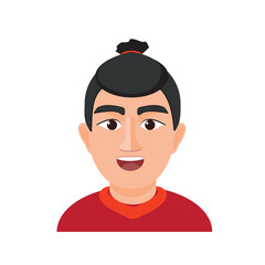 Emoji for men. Emoji-style face. vector illustration. Talking person of self-expression, an avatar for a video blog. Memoji stickers.
