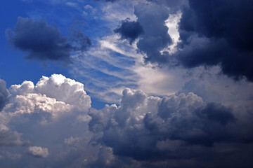 blue sky with clouds