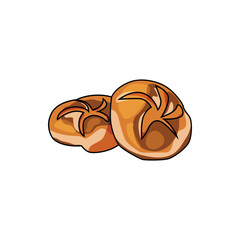 Bakery bread cartoon illustration design vector