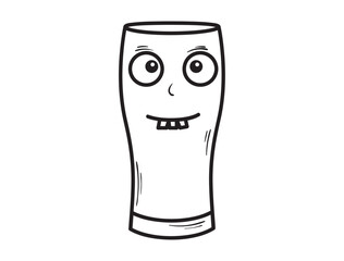 Collection of Kawaii Sketches or Doodles, Home Appliances decorated with Facial Expression Emoticons