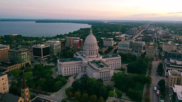 Wisconsin State Capitol at Sunrise