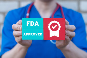 Concept of FDA Food and Drug Administration Health Product Standard Control System.