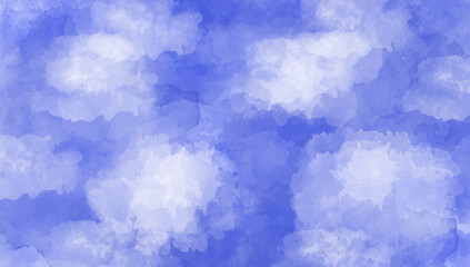 Hand painted watercolor pastel sky background