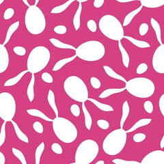 Easter eggs seamless cartoon rabbit ears pattern for wrapping paper and clothes print and kids and fabrics