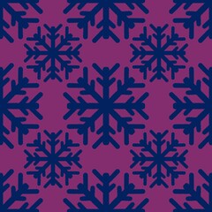 Winter seamless Noel snowflakes for wrapping paper and clothes print and kids and Christmas gifts