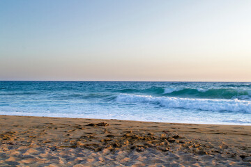Vrahos beach in Preveza, Epirus, Greece.