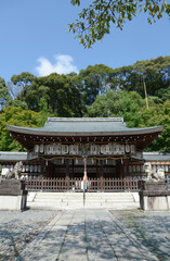 Fototapeta premium 熊野若王子神社 拝殿 京都市左京区若王子町