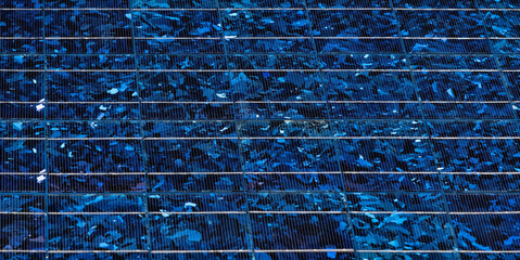 Close up of solar pannel