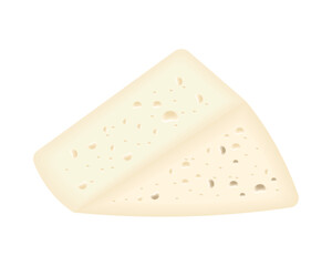 feta cheese realistic icon