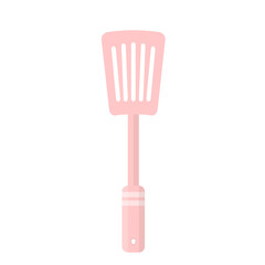 Pink turning spatula illustration